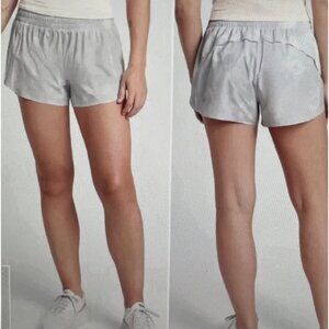 Athleta Womens Printed Hustle 3" Shorts 2X Featherweight Stretch Recycled